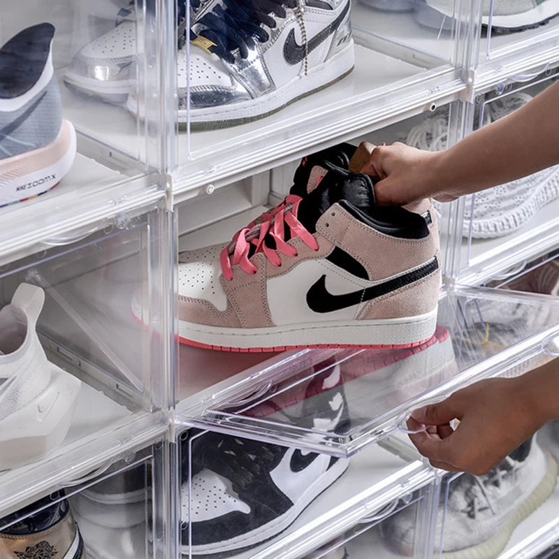 Бокс для хранения обуви антиокислительный органайзер акриловый стеллаж