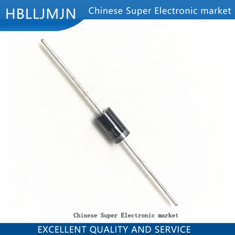 100 шт. IN5408 1N5408 3A 1000V DO-27 с выпрямительным диодом | Электронные компоненты и