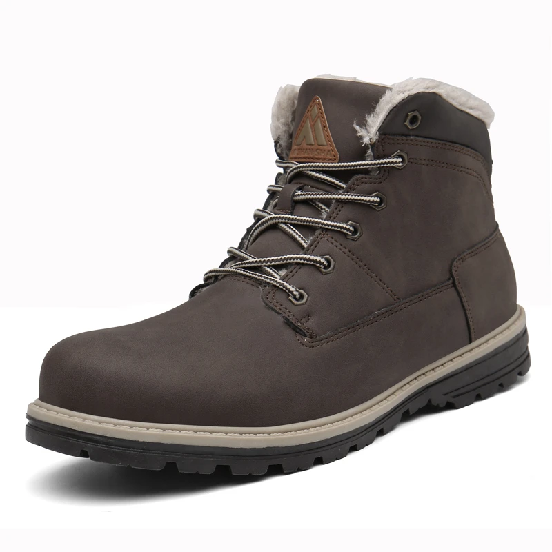 Плюшевые ботильоны Мужская зимняя хлопковая обувь прогулочная горные кроссовки