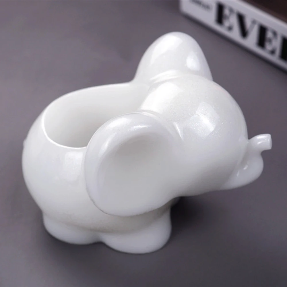 DIY Эпоксидной Смолы 3D слон Раковины Макияж для хранения яиц в виде ракушки