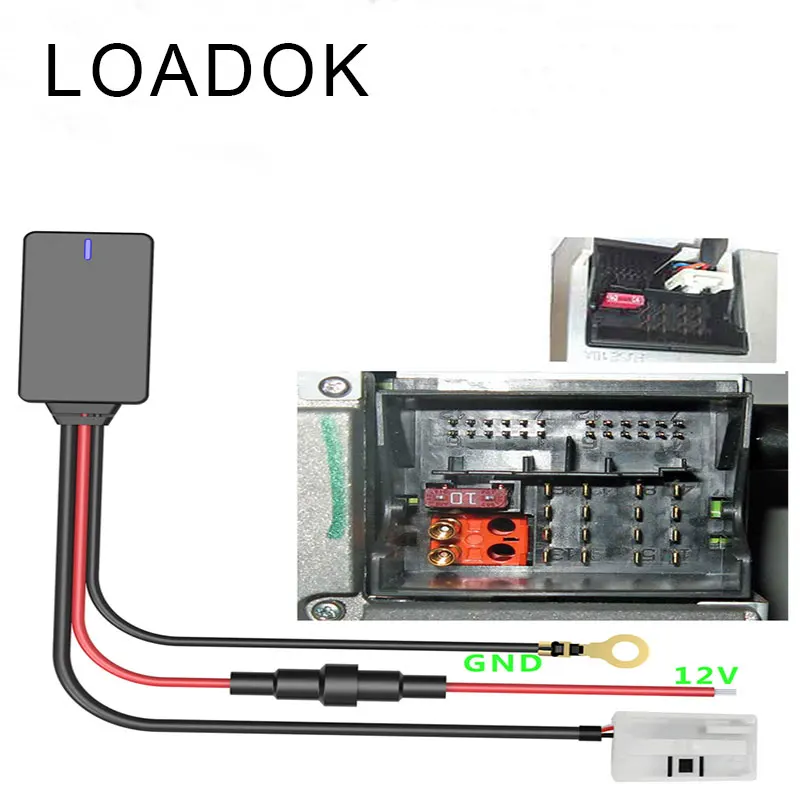 Автомобильный Bluetooth Aux-кабель адаптер для RCD210 RCD310 RCD510 RNS310 RNS315 RNS510 RNS810 беспроводной