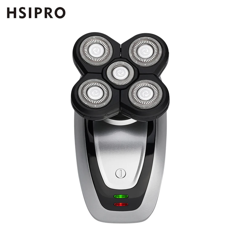 HSIPRO 4D электробритва для головы и лица бритва с пятью плавающими головками