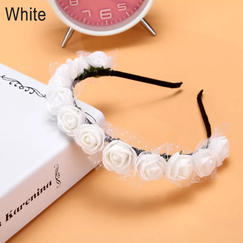 

Детский цветочный венок из пенопласта, ярких цветов, аксессуары для волос t6