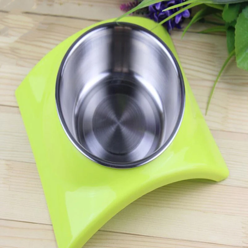 Dog Dual-use Food Bowl Cat Teddy Bear Stainless Steel Single Leak-proof Basin Wash Pet Supplies | Дом и сад