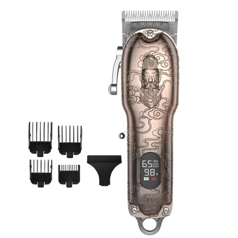 

Kemei Hair Clippers for Men LED Display Cordless Clippers for Hair Cutting Rechargeable Beard Trimmer Kit EU Plug