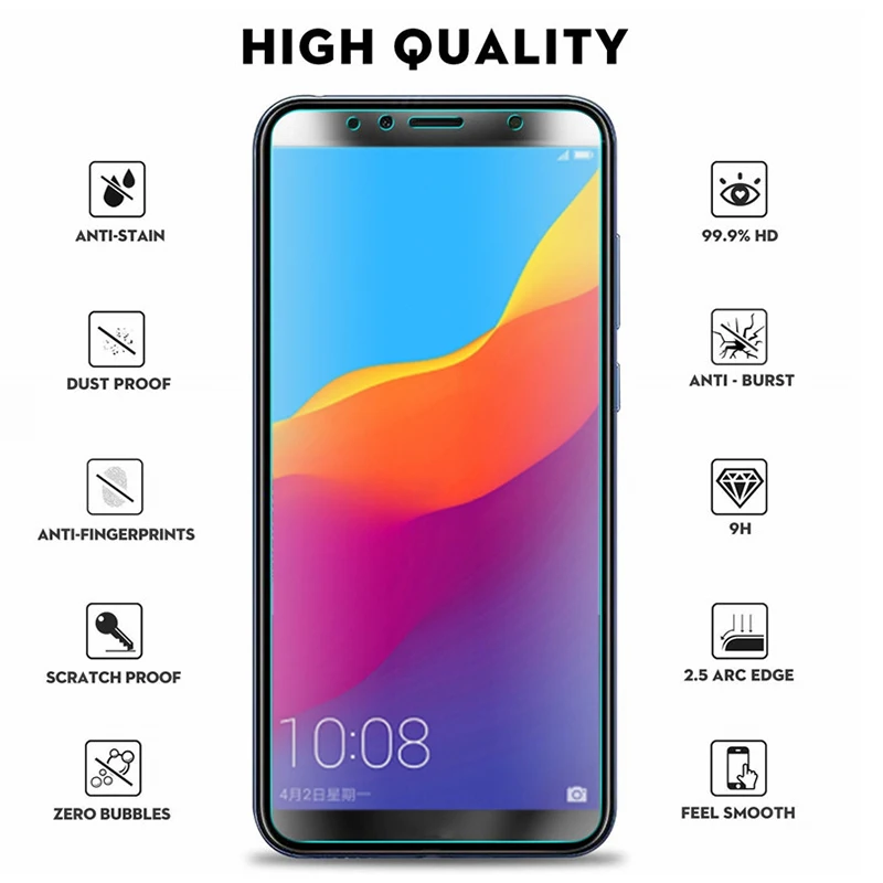 Защитное стекло для Honor 7A 7X 7C 7S 8 Lite 9X 8X 8A 8C 8S | Мобильные телефоны и аксессуары