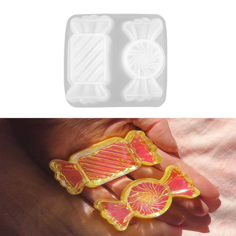 

1 Pcs Sweet Candy Shape Silicone Molds Sweety Epoxy Resin Mold Home Decoration Handmade Craft Chocolate Cake Dessert Accessories