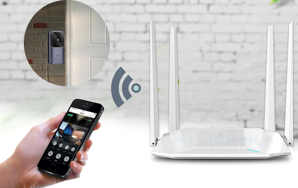 HISMAHO wifi дверной звонок видео домофон 720P HD беспроводной умный дом IP дверной Звонок камера охранная сигнализация ИК Ночное Видение