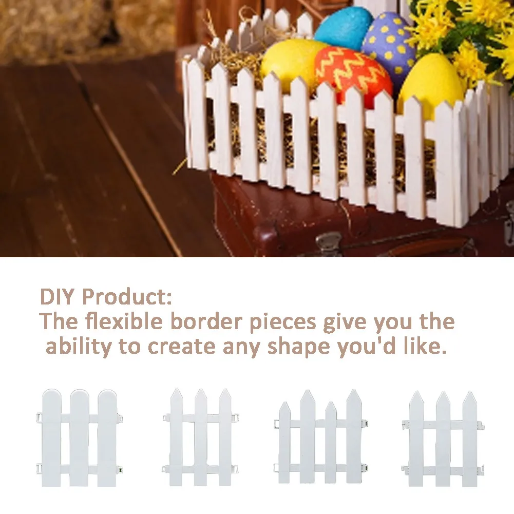 Двойное ограждение из белого ПВХ для сада|Ограждение шпалеры и ворота| |