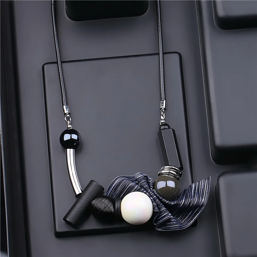 Ожерелье женское из акриловой смолы массивное с бусинами | Украшения и