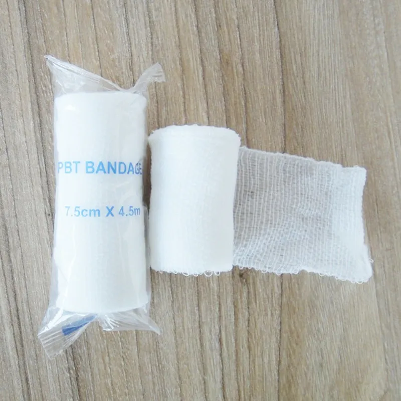 

1 Roll 7.5cmx4.5m Elastic Bandage First Aid Kit Gauze roll Wound Dressing Nursing Emergency Care Bandage