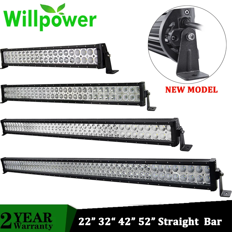 Светодиодная двухрядная панель Willpower для внедорожника 22 дюйма 32 42 52 120 Вт 180 240 300