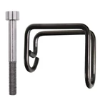 Крючок для велосипедной вилки, титановый сплав, крючок типа Е для Brompton и M8X70, 18 г, титановый сплав, болт для велосипедной гарнитуры