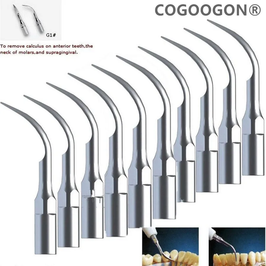 10PCS/LOT NEW Dental Ultrasonic Scaler Scaling Tip G1 For EMS & WOODPECKER Hot