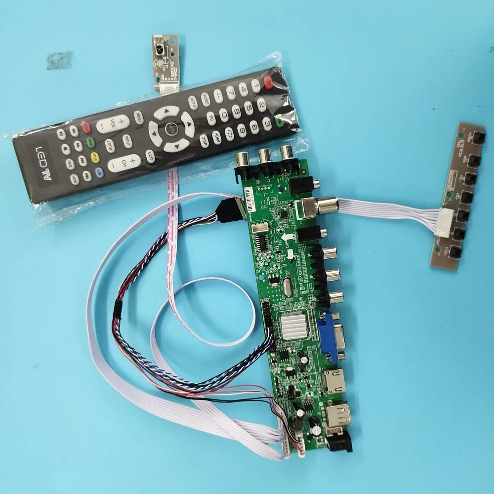 

Kit For LTN170CT10 40pin remote 1920X1200 DVB-T DVB-T2 Signal controller board digital WLED TV LVDS USB HDMI G01 VGA AV LED 17"