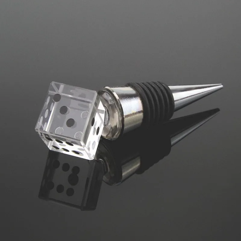 50 шт. в стиле Лас Вегаса Хрустальная пробка для бутылки кости подарочной коробке