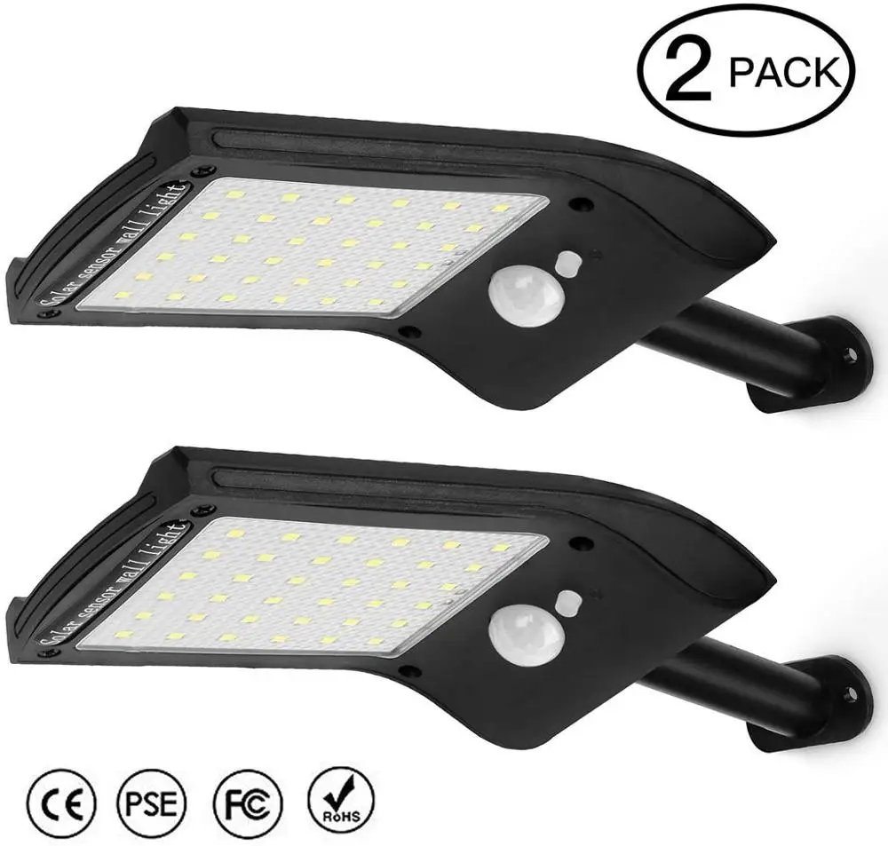 Солнечная лампа водонепроницаемый светильник с 36 светодиодами датчиком