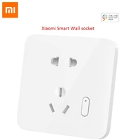 xiaomi mi mijia smart wall socket wireless smart plug 10a 250v xiaoai voice control power statistics ota upgrade for mijia app