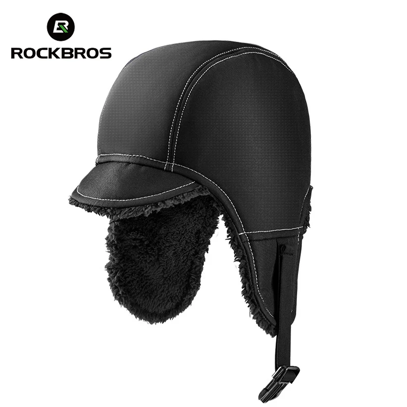 

ROCKBROS Bicycle Cap MTB Road Bike Fleece Winter Warm Protection Hat Thermal Windproof Headwear Outdoor Sport Cycling Equipment