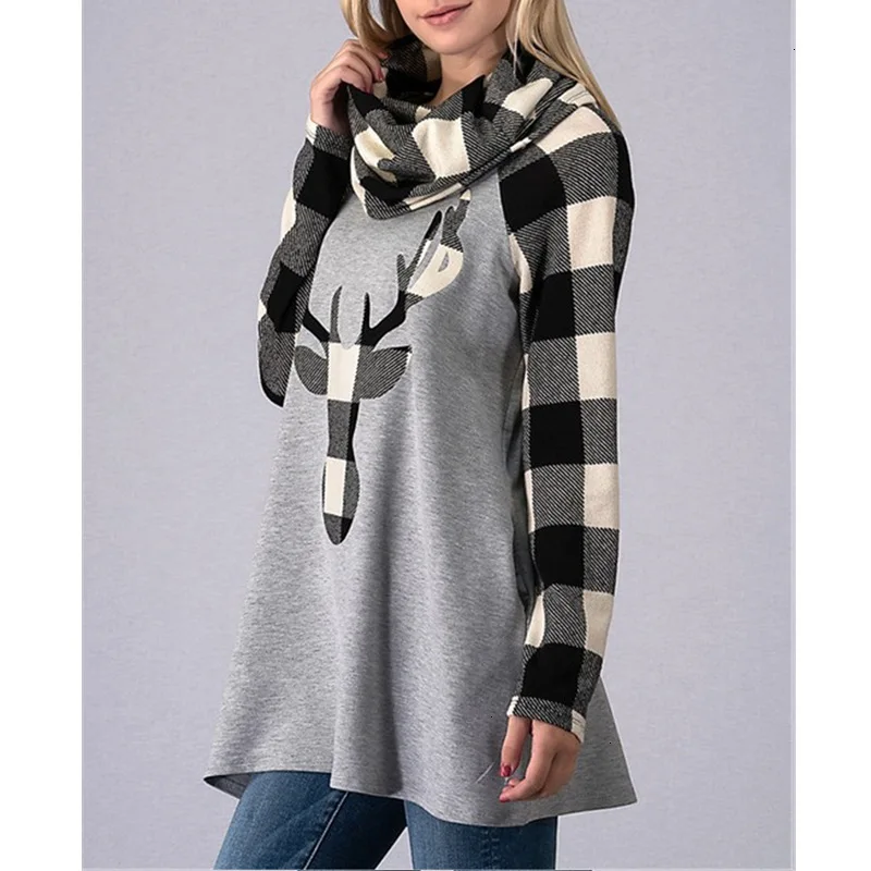 Hoodie Maternity Clothes Joyfully Christmas Long Sleeve Jacket Scarf Milk Deer Pregnant Garment Tshirt Women Hoodies | Мать и ребенок