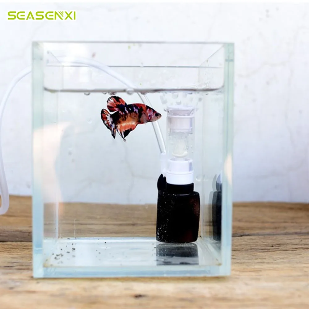 

Aquarium Water Filter Mini External Filter for Fish Tank Small Pneumatic Filter Aquarium Mute Submersible Oxygen Pump Aquaric
