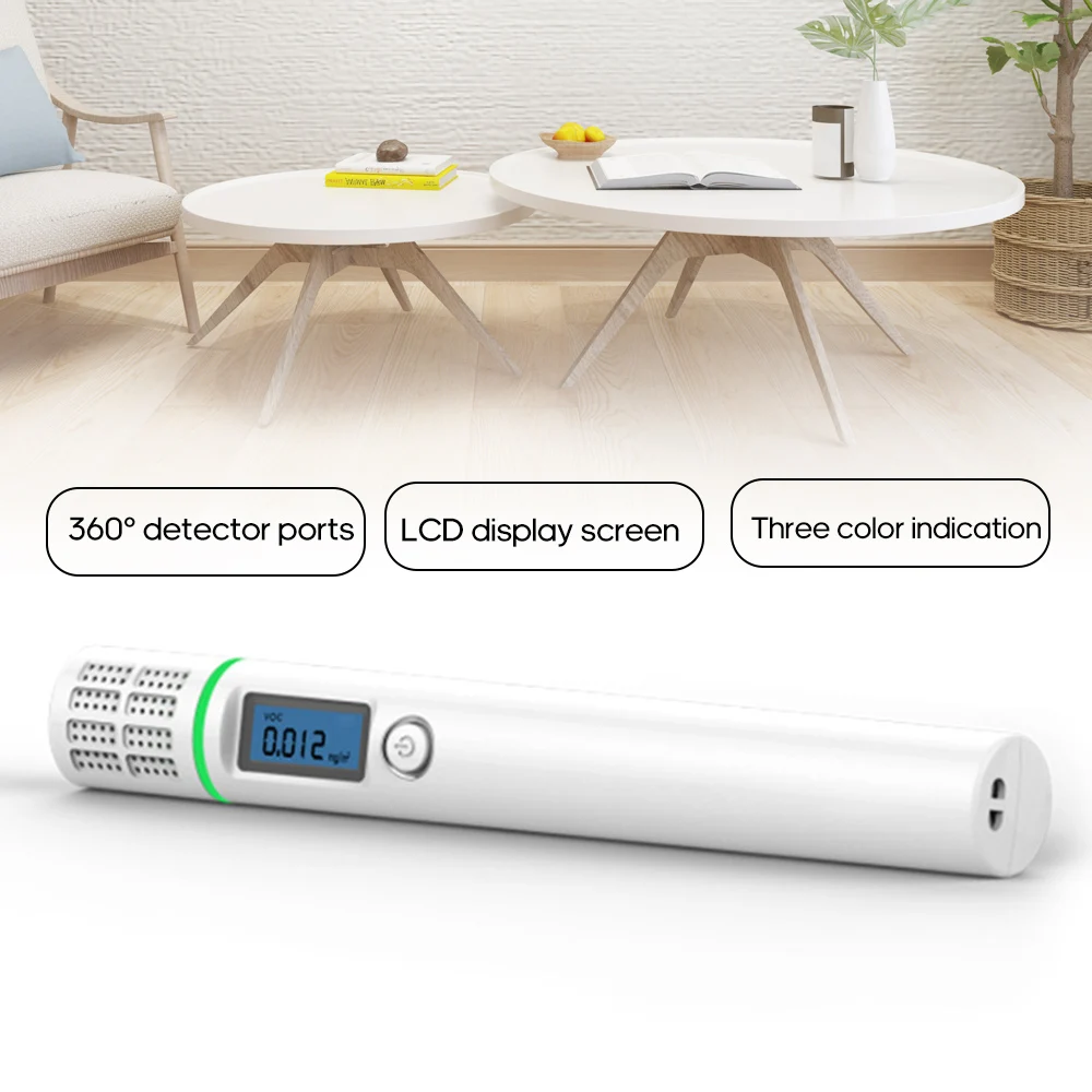 Анализатор качества воздуха с ЖК дисплеем портативный детектор формальдегида