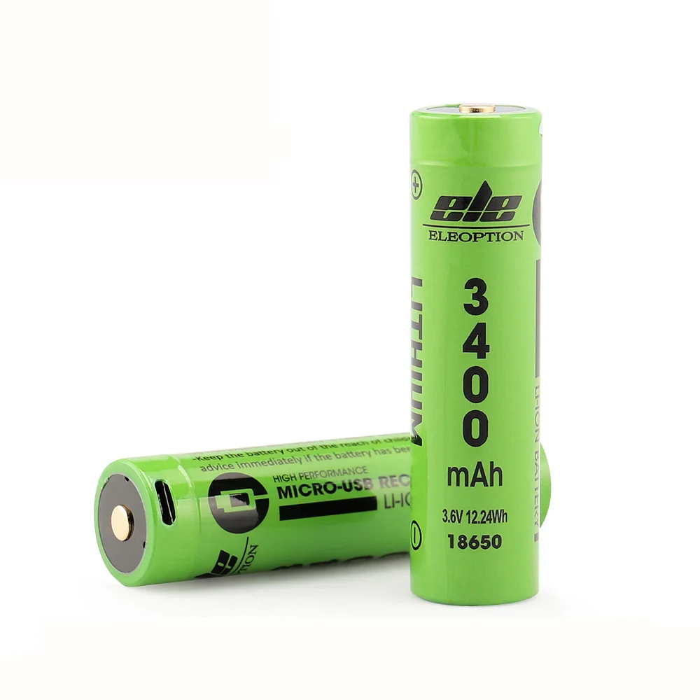 

10pieces 18650 3400mah Li-ion 3.6V USB 18650 Rechargeable Battery for flashlight,camera can replace 3.7V Rechargeable Battery
