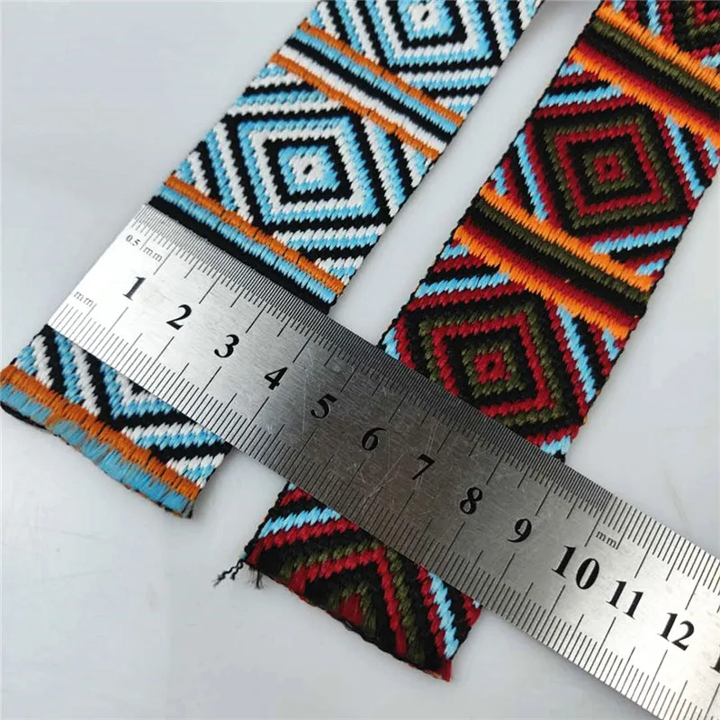 Лента из полиэстера с вышивкой шириной 4 см толстая швейная лента для одежды