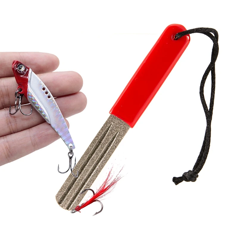 Практичная точилка для рыболовных крючков двусторонняя одинарная двойная