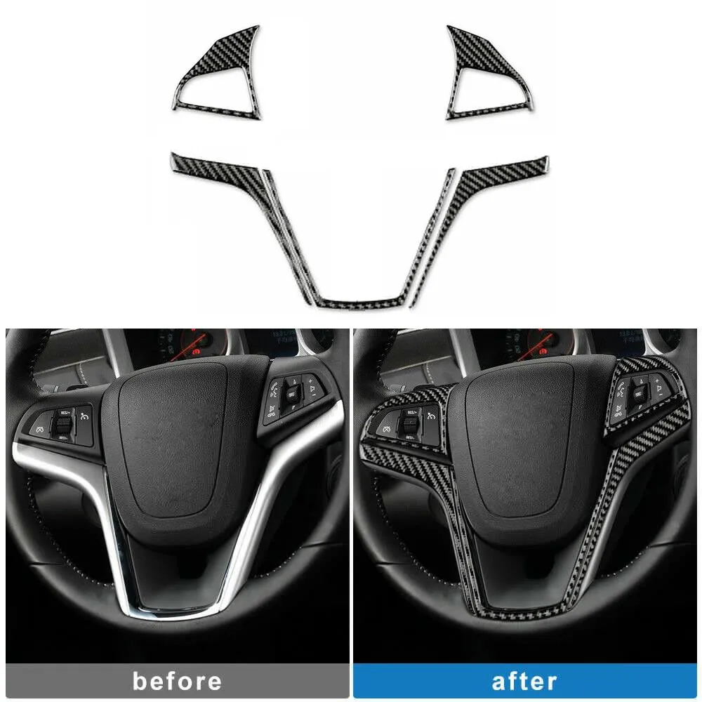 

Real Steering Wheel 2013-2015 Sticker Accessories Black Cover Decoration