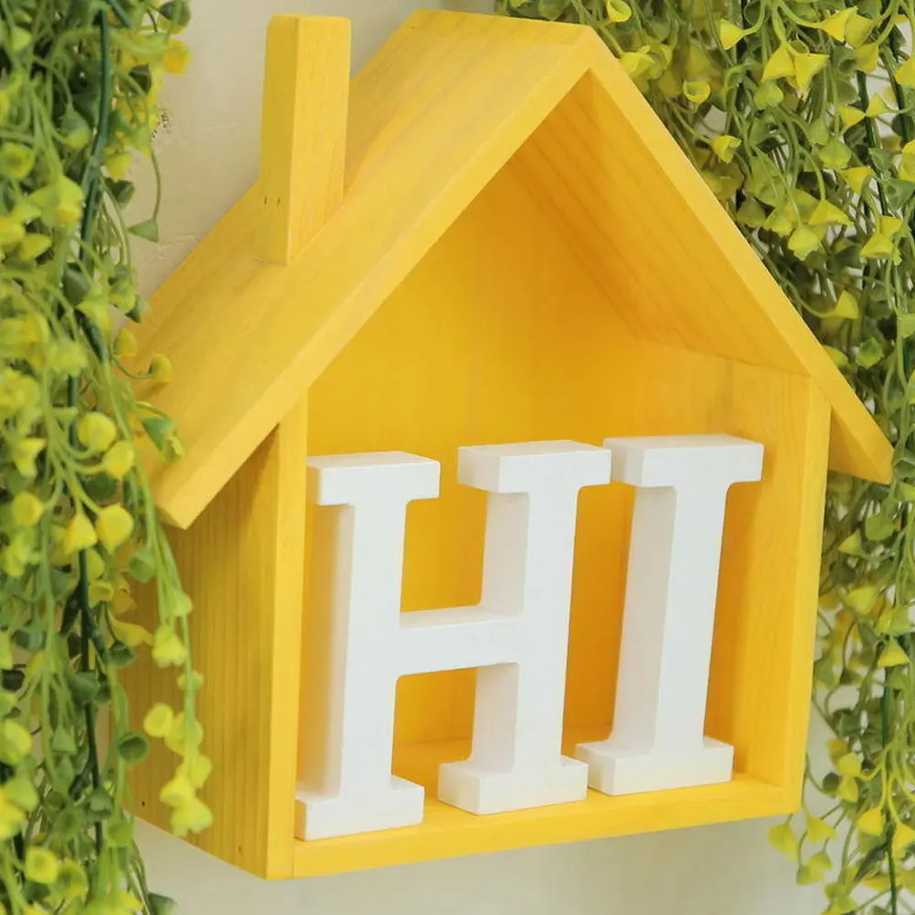 Свадебные украшения Деревянный Английский алфавит символов орнамент DIY Baby Shower