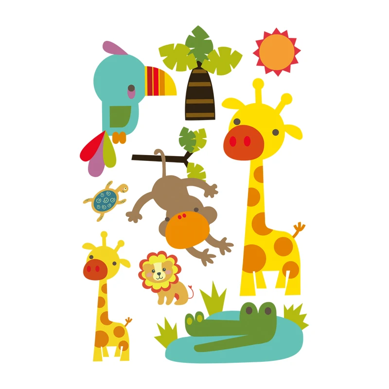 Жираф Наклейки для переноса тепла на одежду Детские пластыри нетоксичные парчи