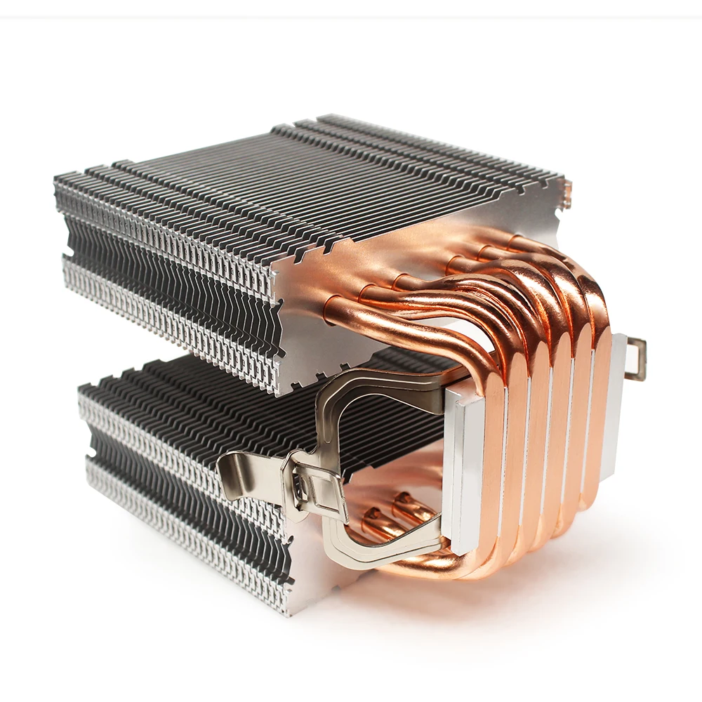 3/4PIN RGB светодиодный Процессор кулер 6 Heatpipe двойная башня 12V 9 см 2 шт/комплект