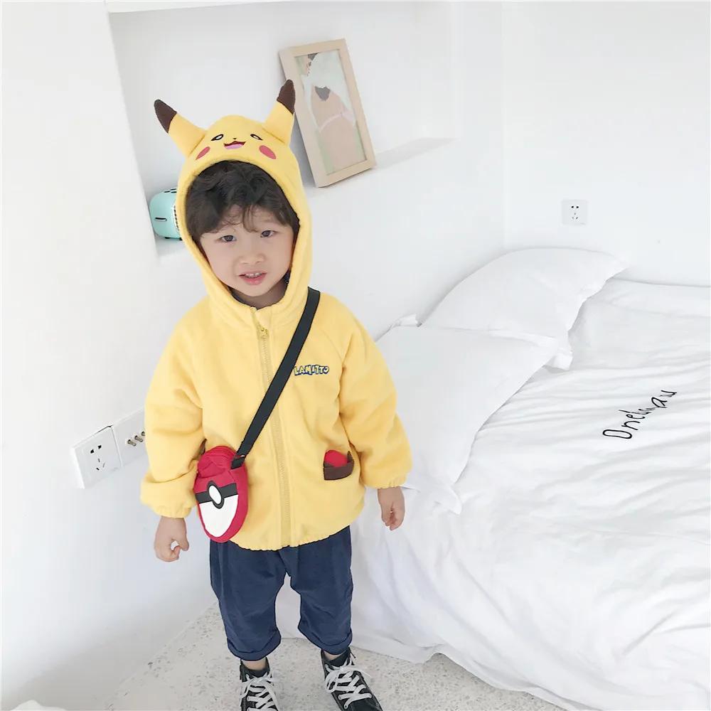 Tonytaobaby/зимняя одежда; новое бархатное пальто с рисунком для маленьких мальчиков и девочек; детская куртка