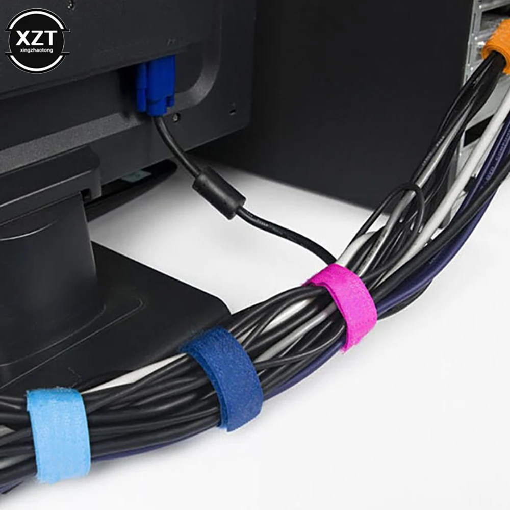 50 шт. цветной органайзер для кабелей держатель USB-зарядка | Электроника