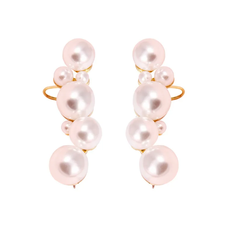 Женские серьги клипсы с имитацией жемчуга Jouval Boho манжеты для невесты модные