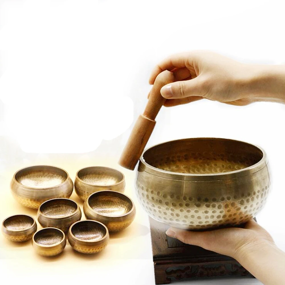 Тибетская чаша для пения ручной работы медитации|Колокольчики и звонки| |