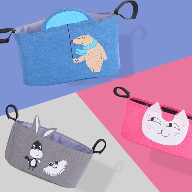 

Baby Stroller Organizer Bag Mummy Diaper Bag Hook Baby Carriage Waterproof Large Capacity Stroller Accessories Travel Nappy Bags