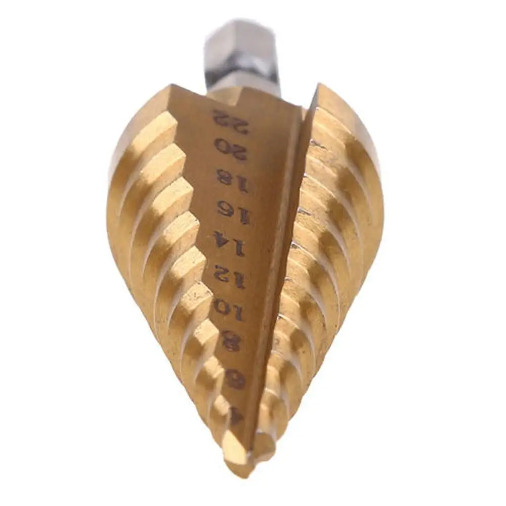 Шестигранное титановое ступенчатое сверло 4 22 мм 0 2 дюйма|Сверла| |