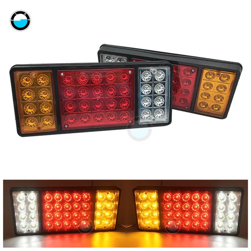 2 шт. водонепроницаемый автомобильный 8 19 20 30 46 72LED задний светильник пара Лодочный Прицеп 12 В/24 В задние части для прицепа грузовика автомобильный светильник i - Цвет: 2 pcs 36 LED