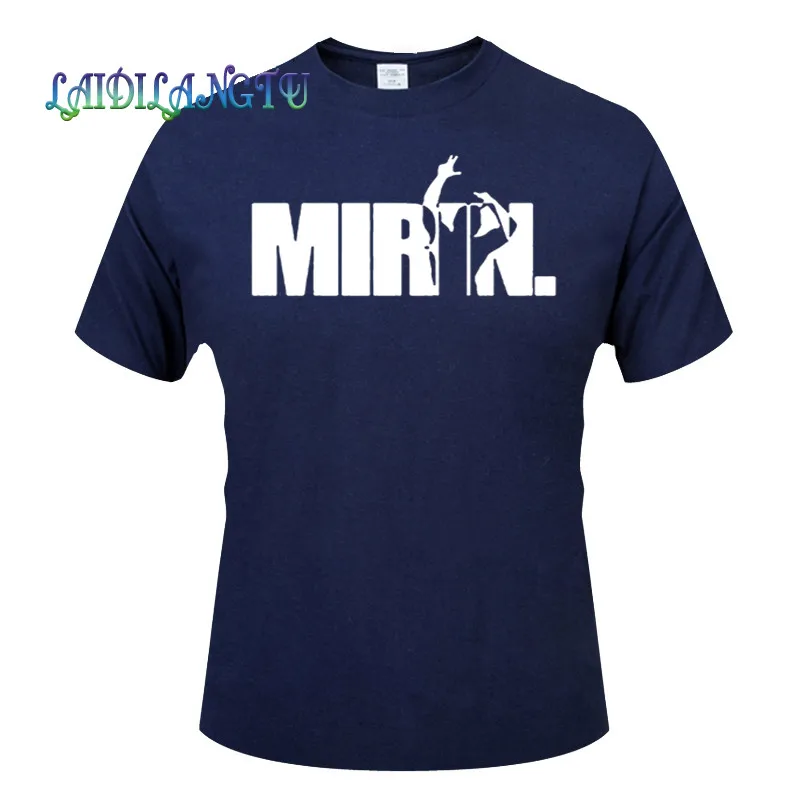 Мужская хлопковая футболка с короткими рукавами принтом в подарок на день