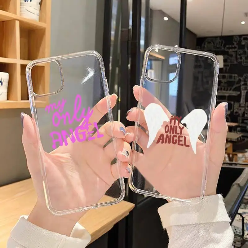 

angel baby my only angel Phone Case Transparent for iPhone 11 12 mini pro XS MAX 8 7 6 6S Plus X 5S SE XR 2020