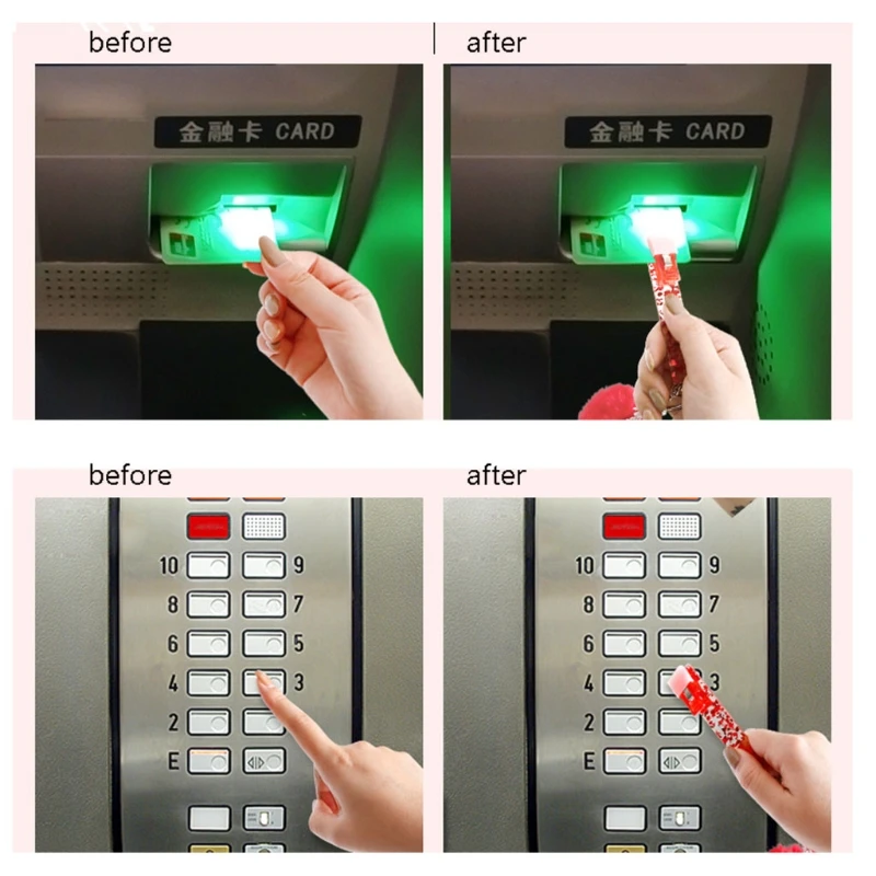 Держатель кредитной карты милый акриловый граббер для дебетовой совместимый с