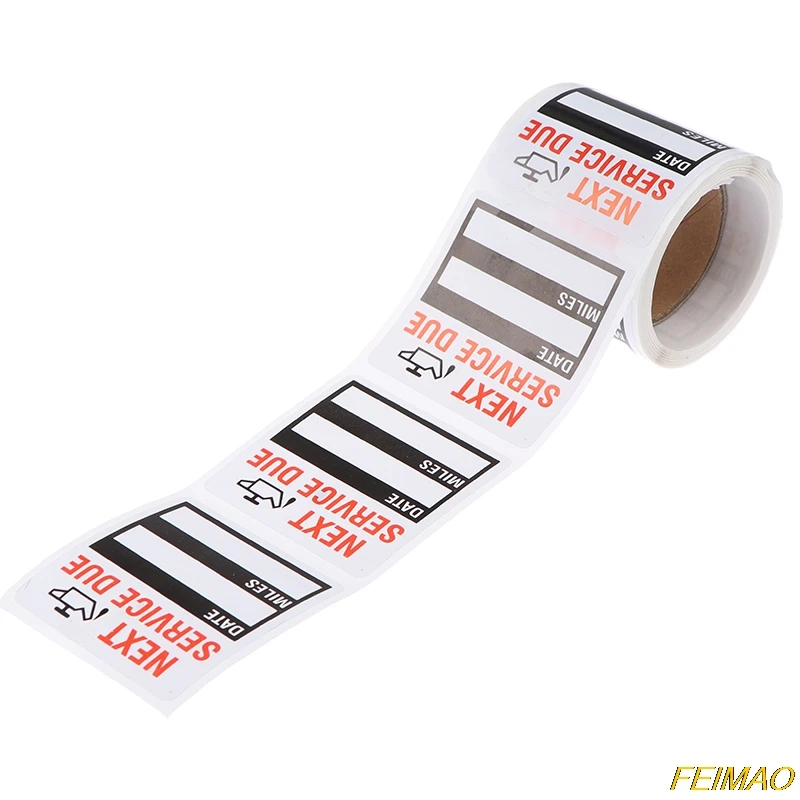 Новинка 100 шт./рулон смена масла/Этикетка для обслуживания наклейка бумага цена