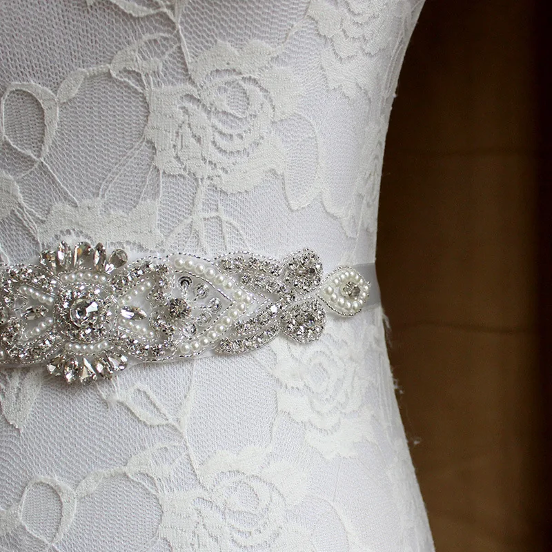 

Ремень Свадебный с кристаллами, атласный пояс с жемчугом, стразы для свадебного платья, свадебные аксессуары, пояс для невесты, 2020