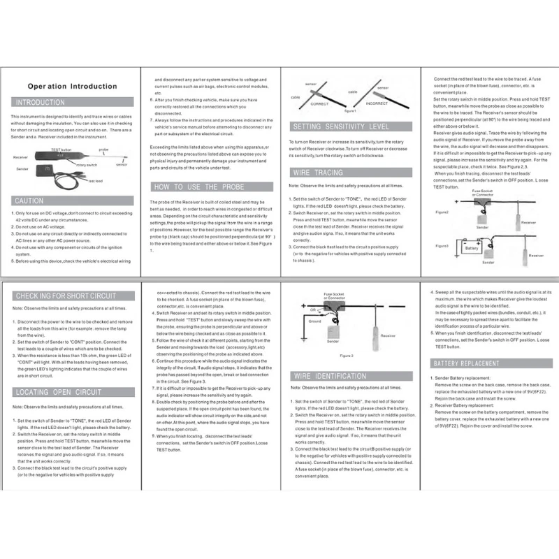 Автомобильный трекер короткого кабеля и прибор для обнаружения проводов