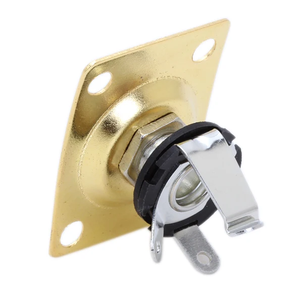 

Square Stainless Steel Output Jack Plate For Electric Guitar Gold Tone Quality