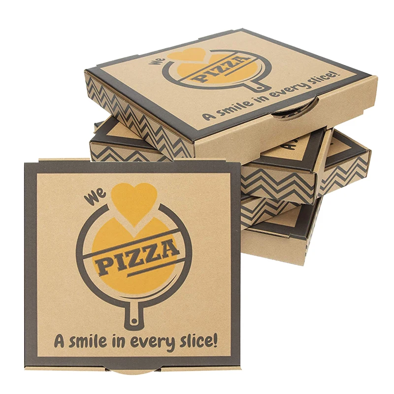 Оптовая продажа 35 см 9 дюймов коробка для пиццы упаковка картонная