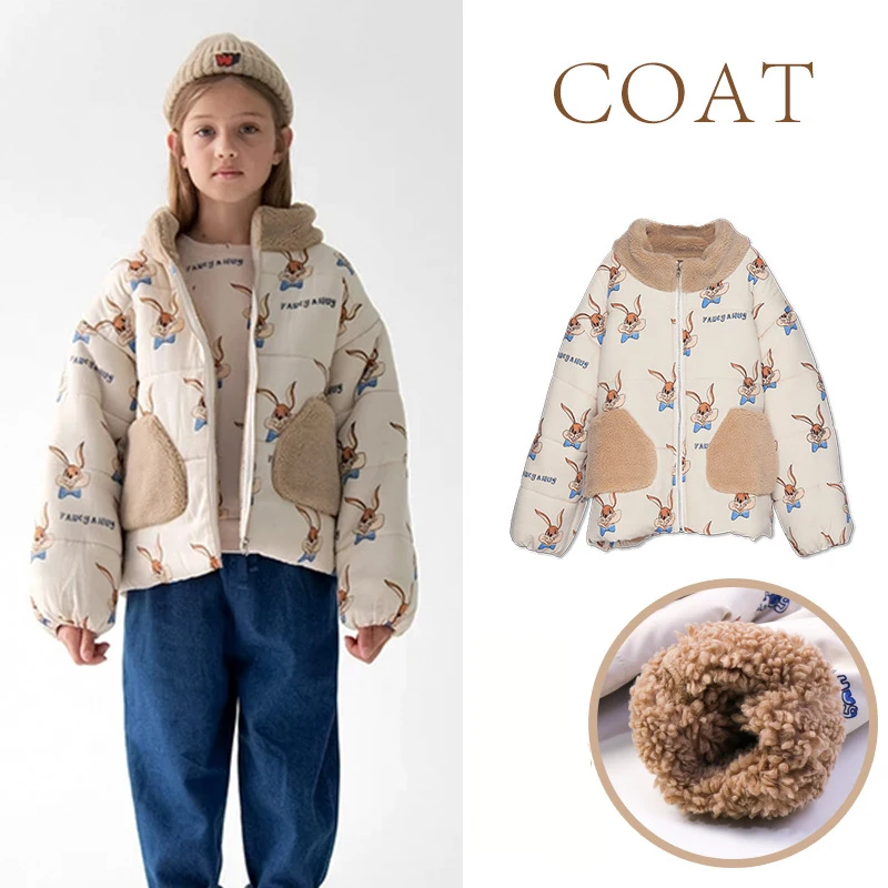 

Winter Clothes for Girls Little Girl Jackets Baby Girl Winter Coat Plus Thick Parkas Coat Cartoob Warm Outwear