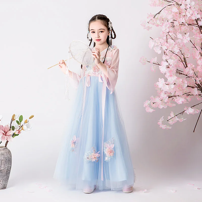 

Girl's Ancient Style Hanfu, Chinese Style Stage Super Fairy Skirt, Children's Fairy Girl Costume Dress
